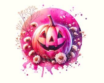 Halloween Clipart,Jack o lantern,Pumpkin Png,Pumpkin Clipart,Halloween Png,Halloween Shirt,Pink Halloween,Digital Download,Spooky season Png