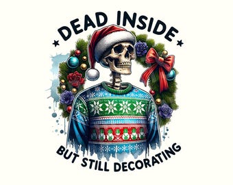 Skelet kerst png, grappige kerst png, snarky kerst, halloween kerst png, kerst halloween png, spookachtige kerst, feestelijke png