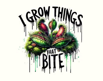 Garden Png, Gardening Png, Gardener Png, Gardening, Gardening shirt, Funny Gardening Clipart, Digital Download, Gardener, Venus flytrap