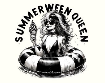 Summerween, Spiaggia Png, Gotico, Gotico, Estate spettrale, Estate Png, Download digitale, Trendy Png, Halloween Png, Vibrazioni spettrali, Strega Png, Strega