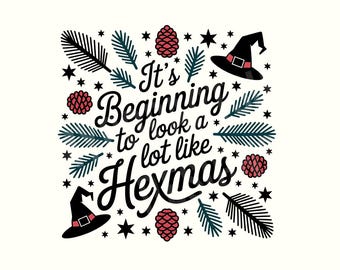 Kerst png, heks png, heksen png, Gothmas, Creepmas, Gothic Christmas, Goth Christmas, digitale download, Spooky Christmas, heksenshirt