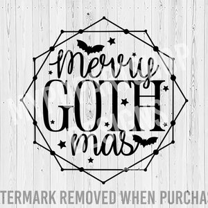 Merry Gothmas, Gothmas Svg, Gothmas Png, Spooky Christmas Svg, Halloween Christmas SVG, Spooky Christmas SVG, Creepy Christmas Svg, Goth Svg