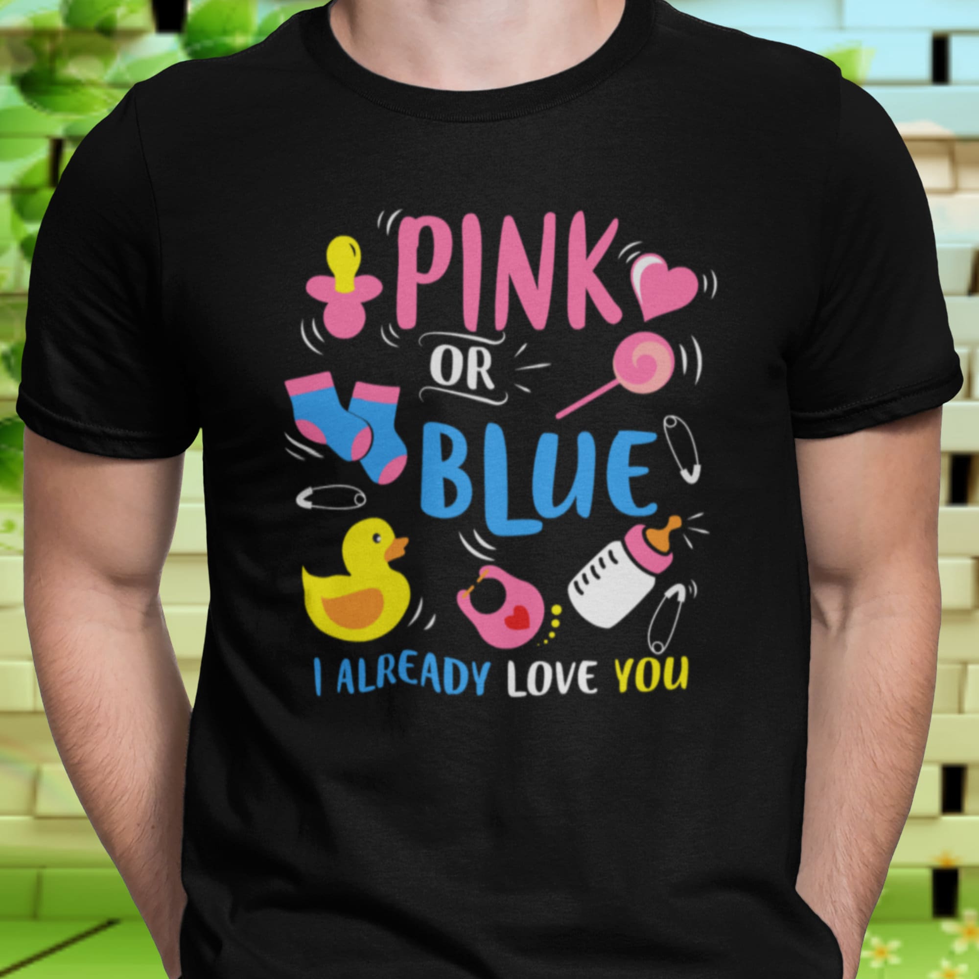 Baby Gender Reveal Tshirt Gift Baby Shower Party Mom Dad to Be Gift