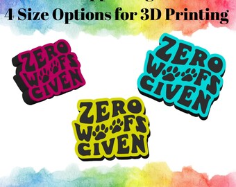 Zero Woofs Given Straw Topper 3MF File: 3D Print Digital Download