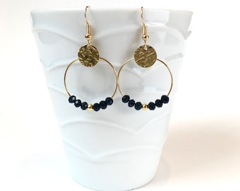 Customizable gold stainless steel earrings • Gift idea • Women's jewelry • Christmas gift • Birthday • LUNA model