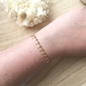 Gold stainless steel chain bracelet • Charm bracelet • Women&#39;s jewelry • Gift idea • Christmas gift • Birthday • Oedipus model