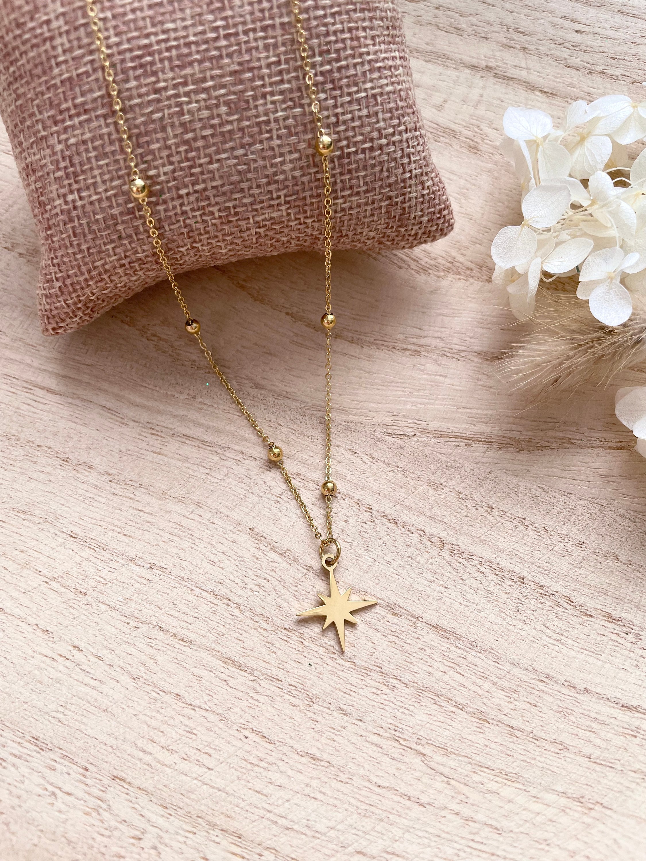 ●VVV● Star Pendant Bead Chain Surgical Necklace 23SSNK080S IMG_6163_1800x1800.jpg?v=