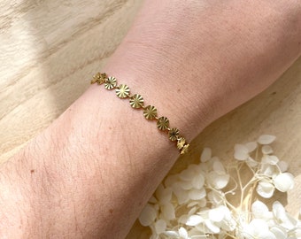 Gold stainless steel bracelet • Gift idea • Women's jewelry • Birthday gift • Mother's Day • Jewelery • Hestia model