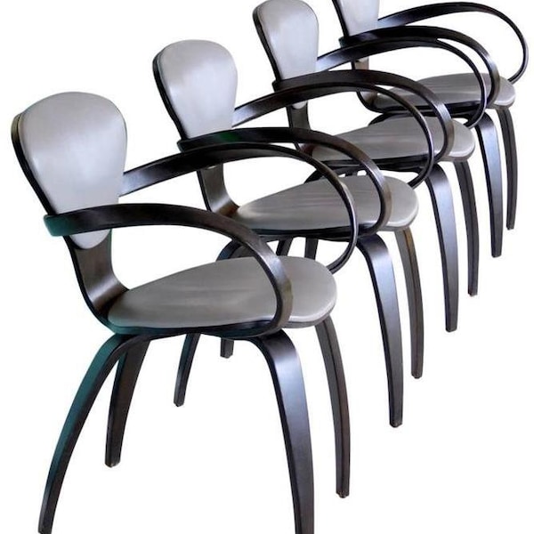 Pretzel Armchairs by Norman Cherner for Plycraft