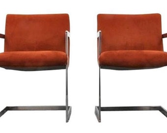 Set of Four Armchairs by Milo Baughman