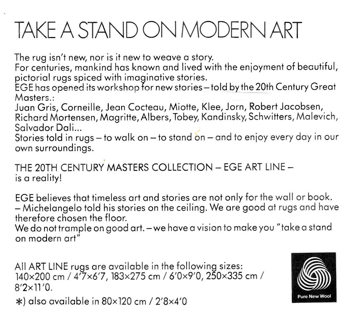 Arne Hansen Design Rug by Ege Art Line - Etsy