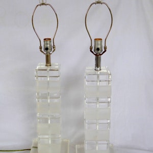 Paar Lucite Turmlampen