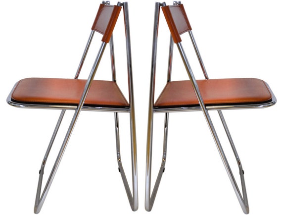 Pair of Tamara Folding Chairs by Arrben - Etsy 