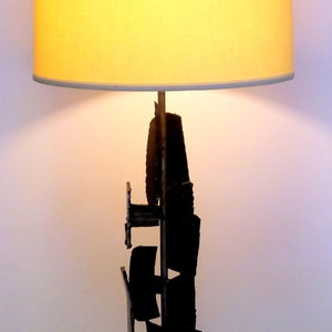 Monumental Brutalist Lamp by Richard Barr for Laurel