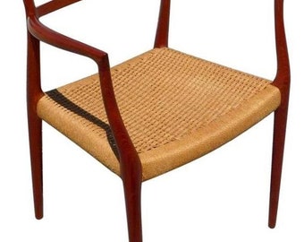 Model 64 Teak Armchair by Niels Møller
