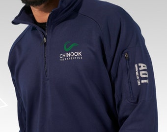 Custom Quarter Zip Jacket - Sport Tek Fleece with Personalized Business Logo,  Custom Text for Teams & Events
