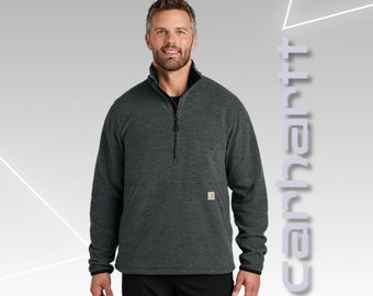 Custom Carhartt Half Zip Sweatshirt, Personalized Workwear, Branded Apparel, Custom Logo Sweaters