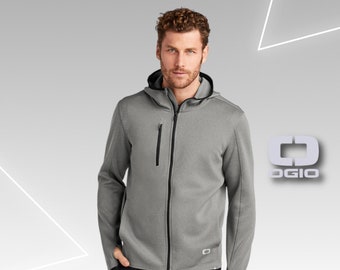 Personalized Full Zip Hoodie, Custom OGIO Dri Fit Jacket, Custom Workwear for Men