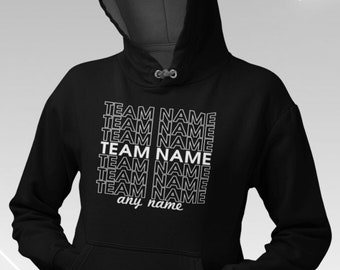 Custom Hooded Sweatshirt - Personalized Sports Hoodie with Custom Name - Unisex Basketball Hoodie - Perfect for Gifts and Team