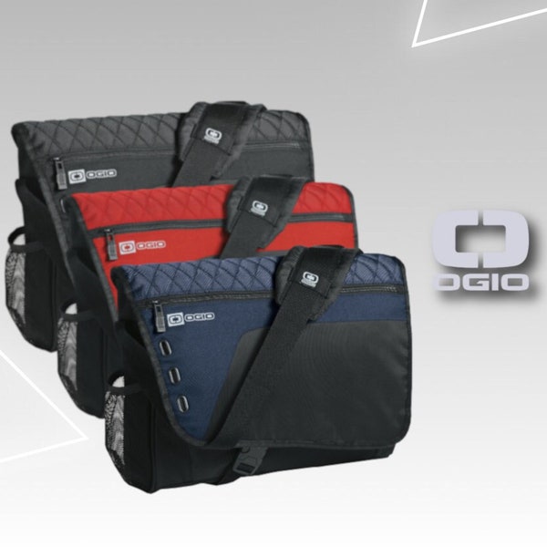 Personalized Messenger Bag, Custom Embroidered Laptop Bag, Personalized Ogio Computer Bag with Your Name or Logo