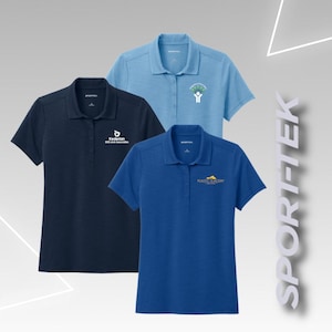 Custom Ladies Polo Shirt, Personalized Classic Fit Workwear, Personalized Business Polo With Custom Logo, Unique Birthday Gift for Her