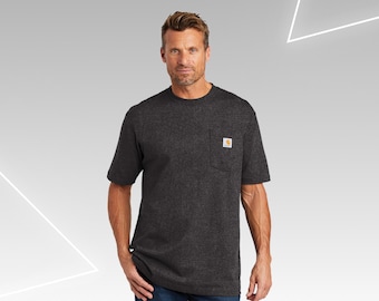 Carhartt Custom Tall Pocket Shirt, Personalized Workwear, Business Logo, Custom Text, Durable & Stylish Men's Apparel