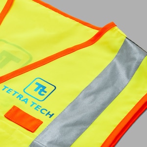 Customized Hi Vis Safety Vest, High Visibility ANSI 107 Class 2 Compliant, Cornerstone Dual Color Safety Vest