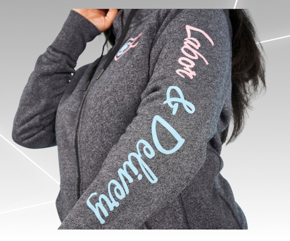 Labor & Delivery Nurse Hooded Jacket, Maternity Nurse Hoodie, Delivery Room Nurse Gift, Comfortable and Stylish Apparel