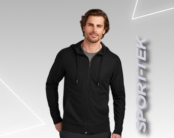Custom Full Zip Jacket - Personalized Ogio Revive, Black Jacket with Company Logo Embroidery, Ideal for Workwear