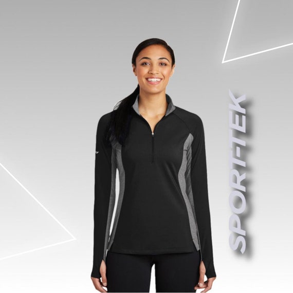 Custom Sport-Tek Ladies Pullover, 1/2 Zip Jacket, Personalized Business Logo, Custom Text Logo