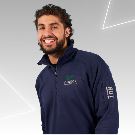 Custom Quarter Zip Jacket - Sport Tek Fleece with Personalized Business Logo,  Custom Text for Teams & Events