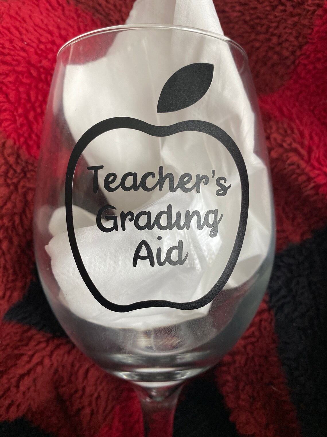 Teachers Aid Wine Glass Cut File Svg for Cricut Silhouette Etsy