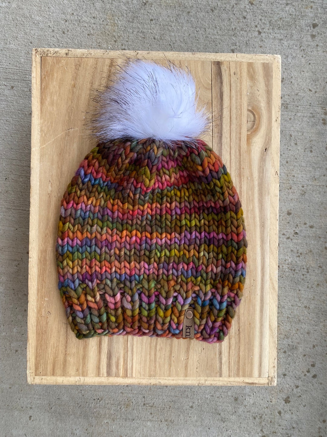BEANIE HAT IN COLORFUL WOOL 400958 main image 0