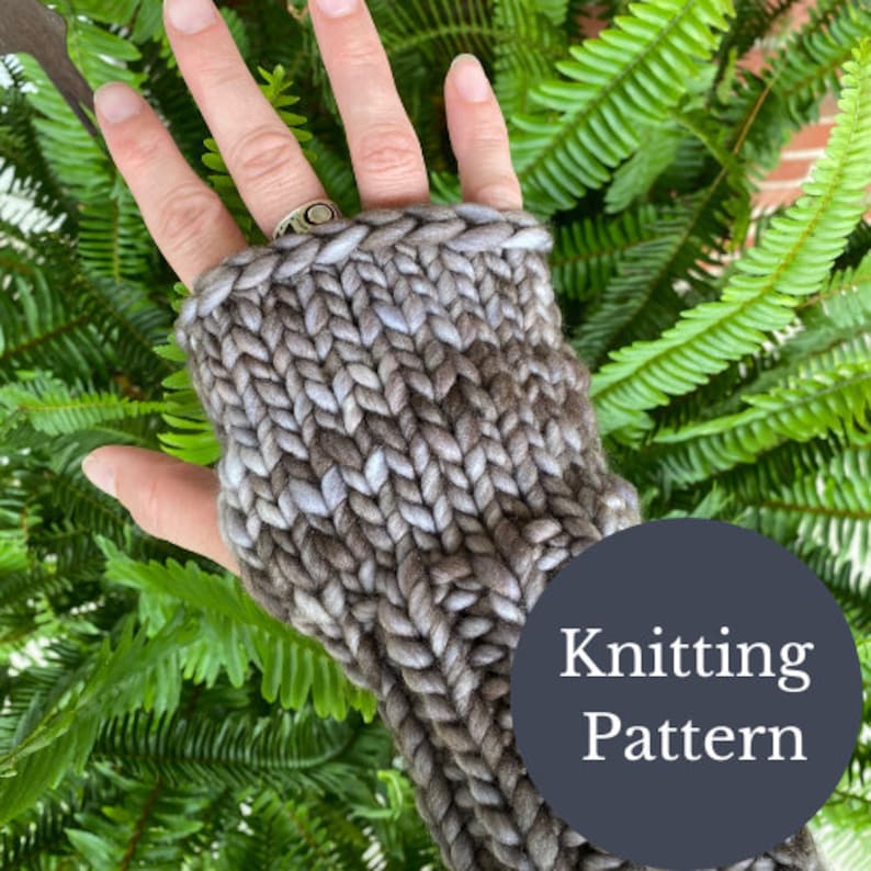 Fingerless Glove Knitting Pattern Mitten Pattern Glove Etsy