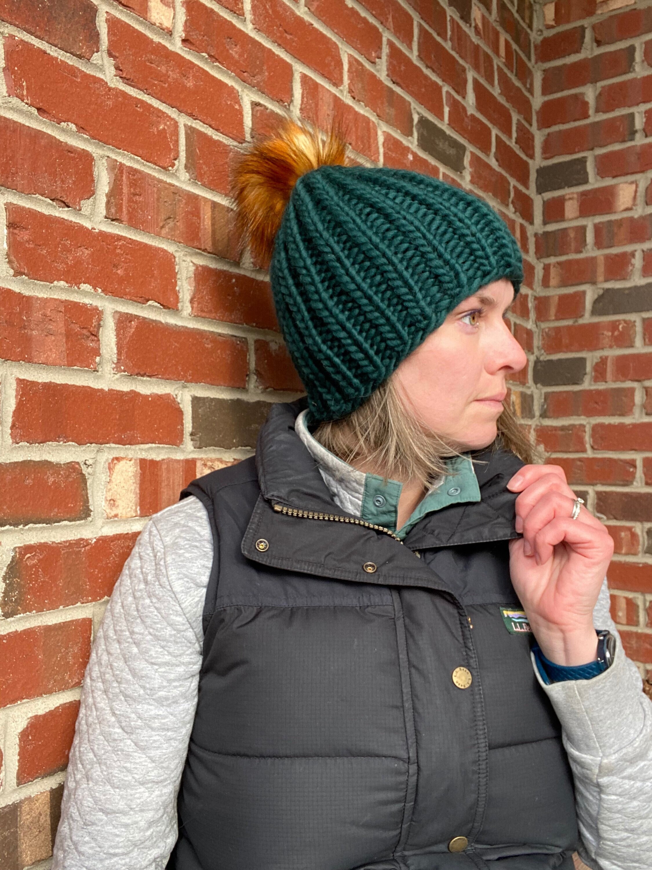 New hand knitted women’s luxury beanie hat 100% Malabrigo wool  soft green S/M Ready to Mail 100 Percent Malabrigo Merino Wool Adult Womens  main image 4