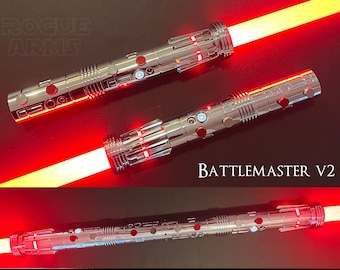 Custom Darth Maul Deluxe Star Wars Metal Lightsaber Double RGB blades Led w/ Sound Prop Replica