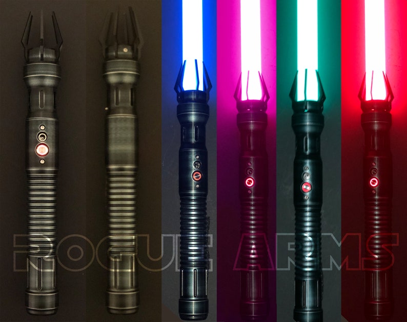 Dark Relic Lightsaber with Blade KOTOR Base Lit LED Neopixel image 2
