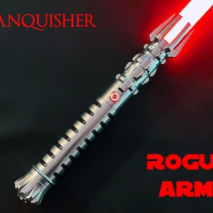 The Vanquisher Custom Aluminum Lightsaber RGB LED Neopixel Sound Force FX