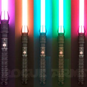 Dark Malice Lightsaber with Blade Neopixel or Baselit  (soundfonts and smoothswing) KOTOR