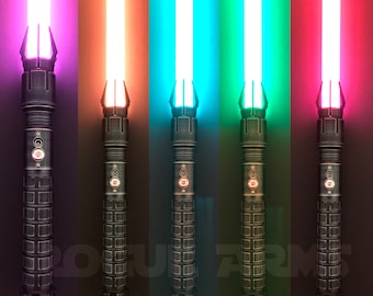 Dark Malice Lightsaber with Blade Neopixel or Baselit  (soundfonts and smoothswing) KOTOR