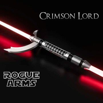 Darth Maul Lightsaber Rebels Crimson Lord Custom Double blade RGB LED or Neopixel w/ Sound and blades Rogue Arms