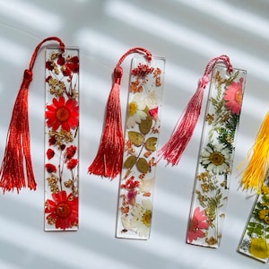 Handmade Flower Pressed Bookmarks