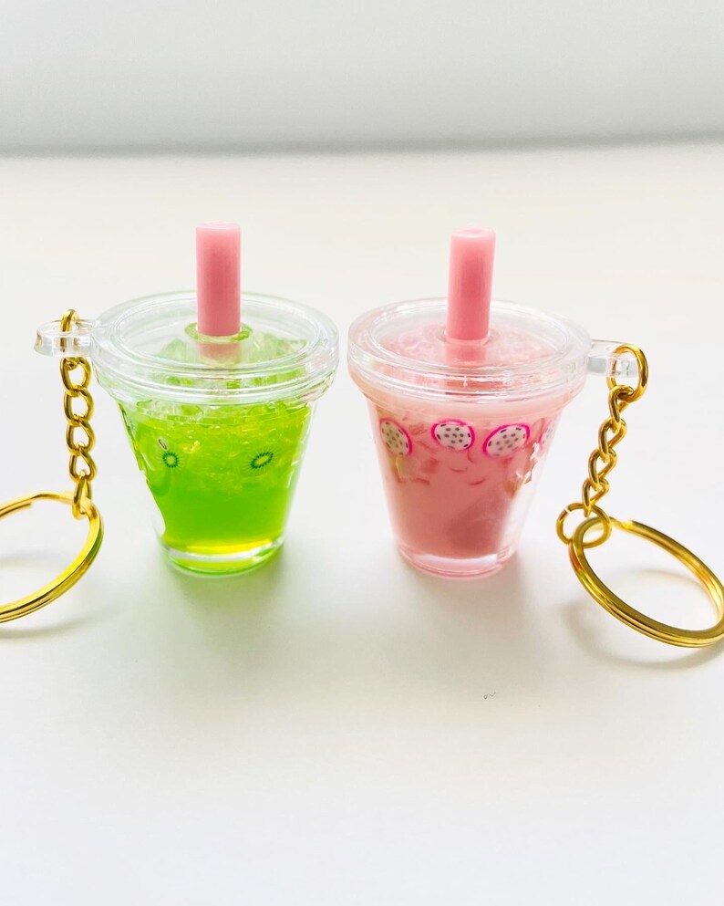 Mini Milkshake Keychains Miniature Drink Keychain - Etsy