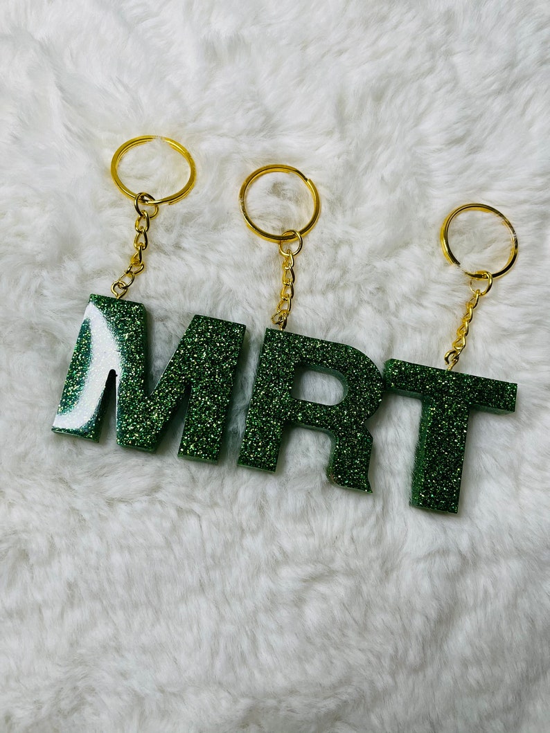 Handmade Letter Keychain | Etsy