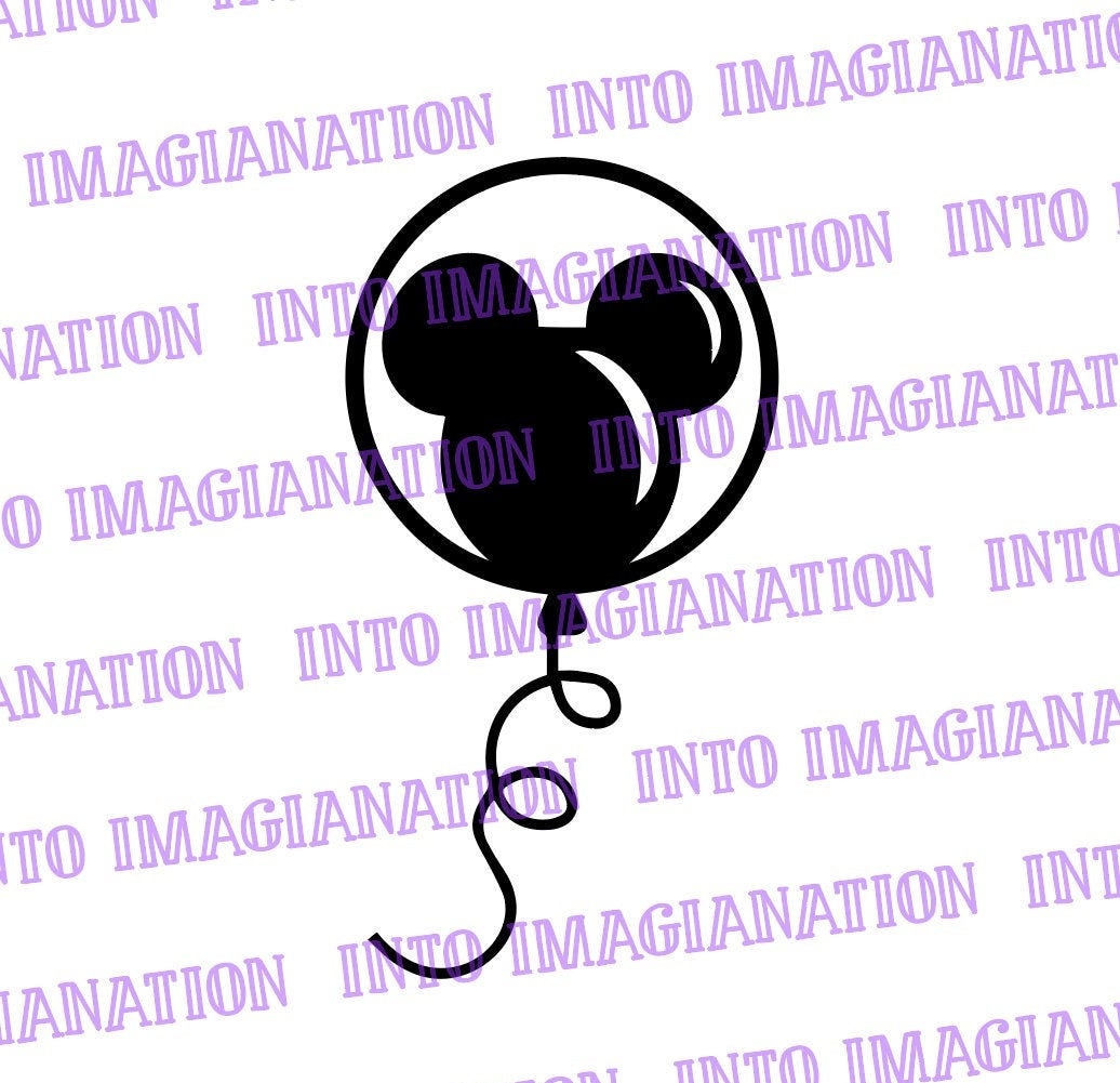 Mickey Mouse Balloon SVG
