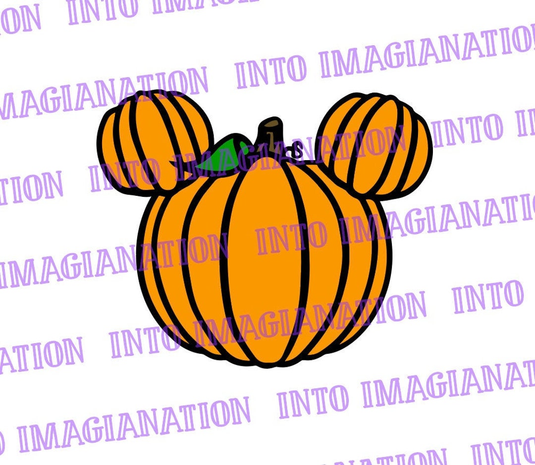 Mickey Pumpkin Layered Halloween SVG PNG PDF Digital - Etsy
