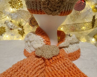 Chenille Hat & Scarf Set (accented With Flowers) - Etsy display picture 2