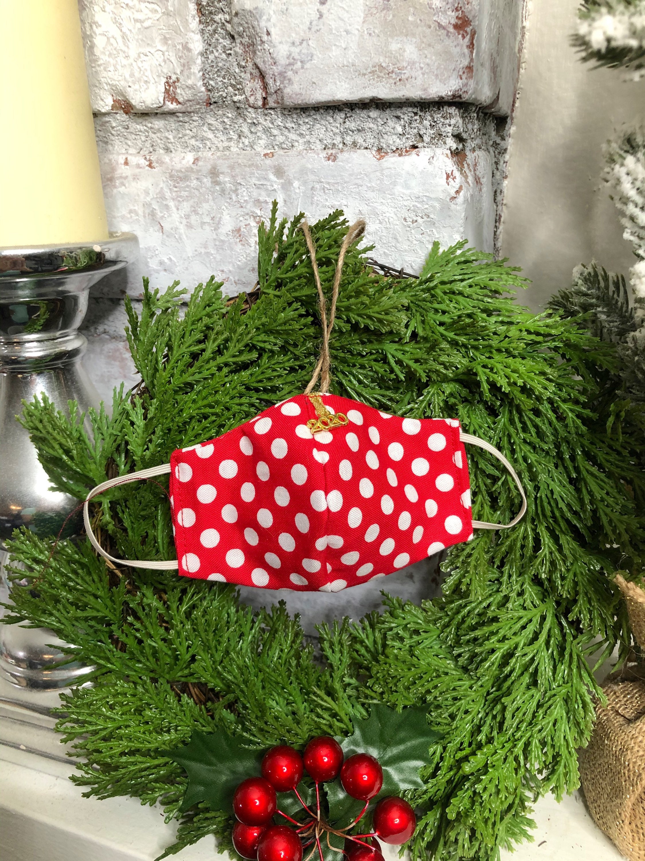 MINI MASK Christmas 2020 Ornament for decorations and Etsy