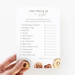 Editable Coffee the Price is Right Game, Printable Price is Right ...