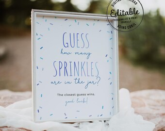 Guess How Many Sprinkles Are in the Jar Game, Editable